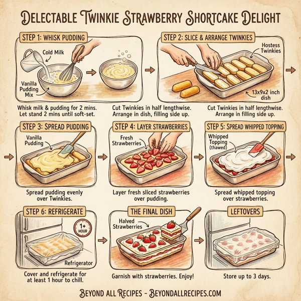 Delectable Twinkie Strawberry Shortcake Delight instructions