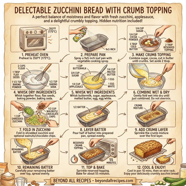 Delectable Zucchini Bread with Crumb Topping instructions