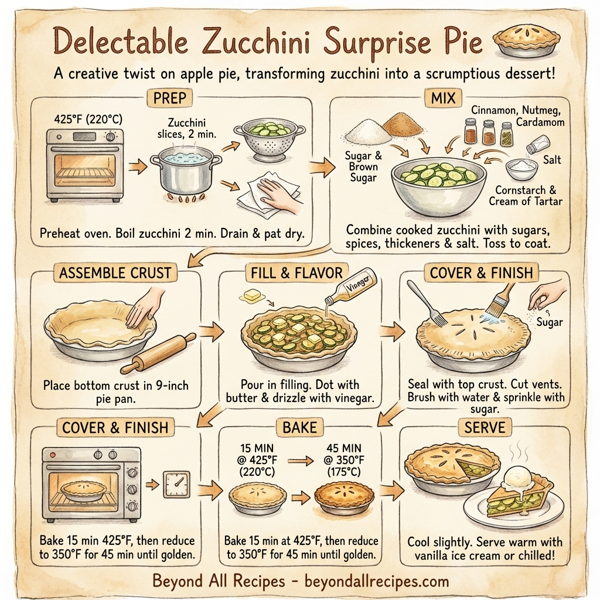 Delectable Zucchini Surprise Pie instructions