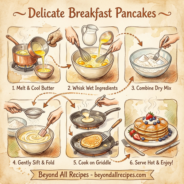 Delicate Breakfast Pancakes instructions