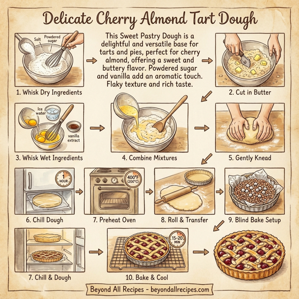 Delicate Cherry Almond Tart Dough instructions
