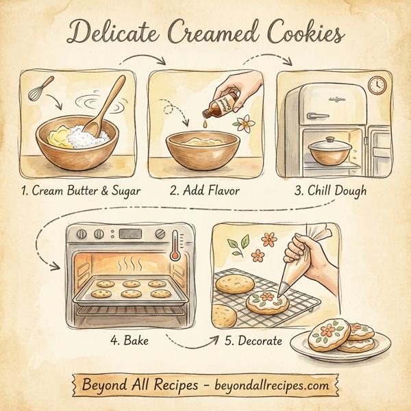 Delicate Creamed Cookies instructions