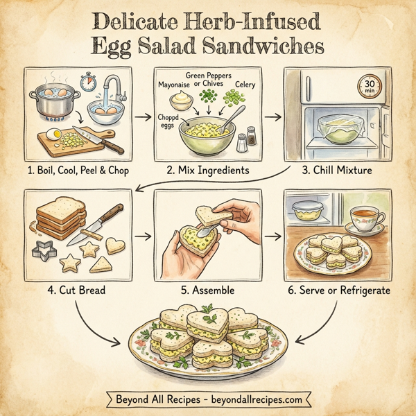 Delicate Herb-Infused Egg Salad Sandwiches instructions