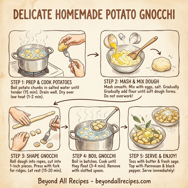 Delicate Homemade Potato Gnocchi instructions