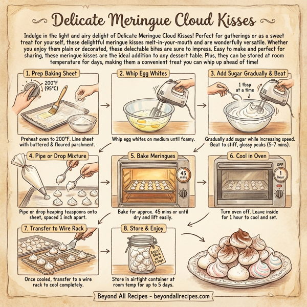 Delicate Meringue Cloud Kisses instructions