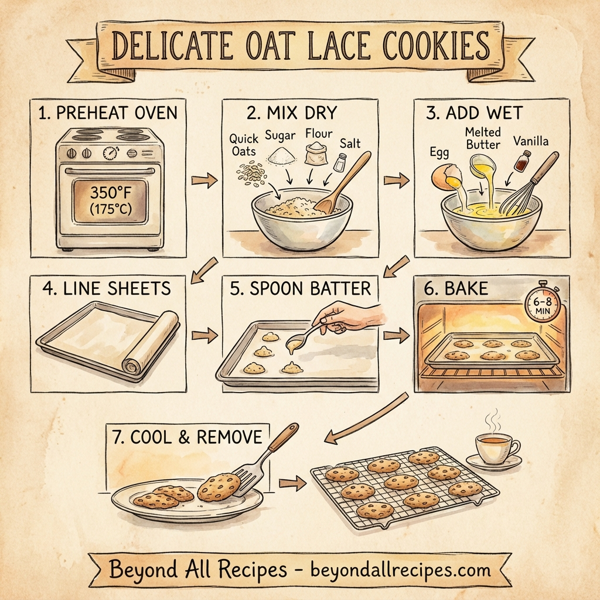 Delicate Oat Lace Cookies instructions