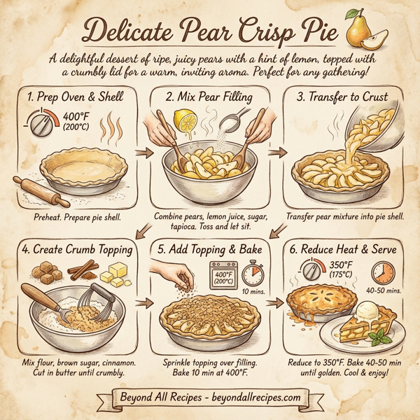 Delicate Pear Crisp Pie instructions