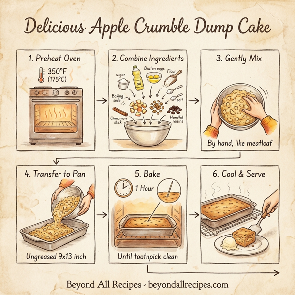 Delicious Apple Crumble Dump Cake instructions