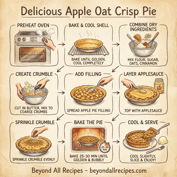 Delicious Apple Oat Crisp Pie instructions