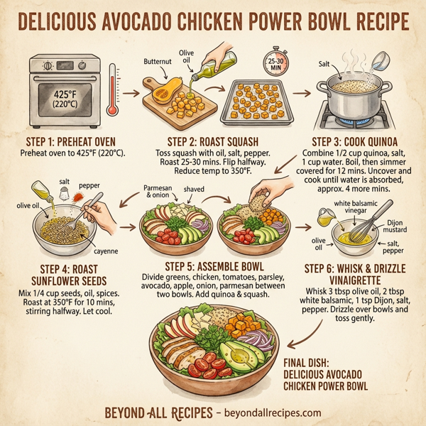 Delicious Avocado Chicken Power Bowl instructions