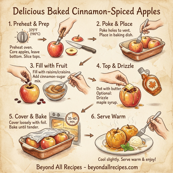 Delicious Baked Cinnamon-Spiced Apples instructions