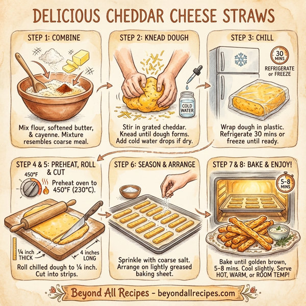 Delicious Cheddar Cheese Straws instructions