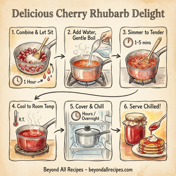 Delicious Cherry Rhubarb Delight instructions