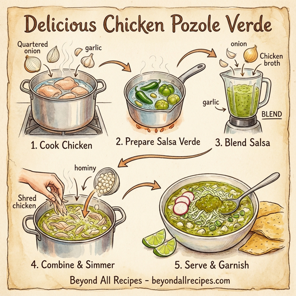 Delicious Chicken Pozole Verde instructions