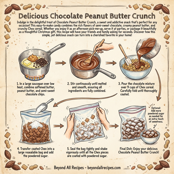 Delicious Chocolate Peanut Butter Crunch instructions