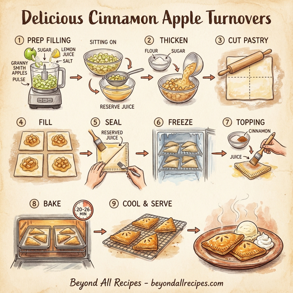 Delicious Cinnamon Apple Turnovers instructions