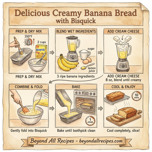 Delicious Creamy Banana Bread with Bisquick instructions