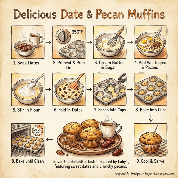Delicious Date and Pecan Muffins instructions