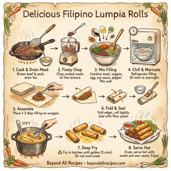 Delicious Filipino Lumpia Rolls instructions