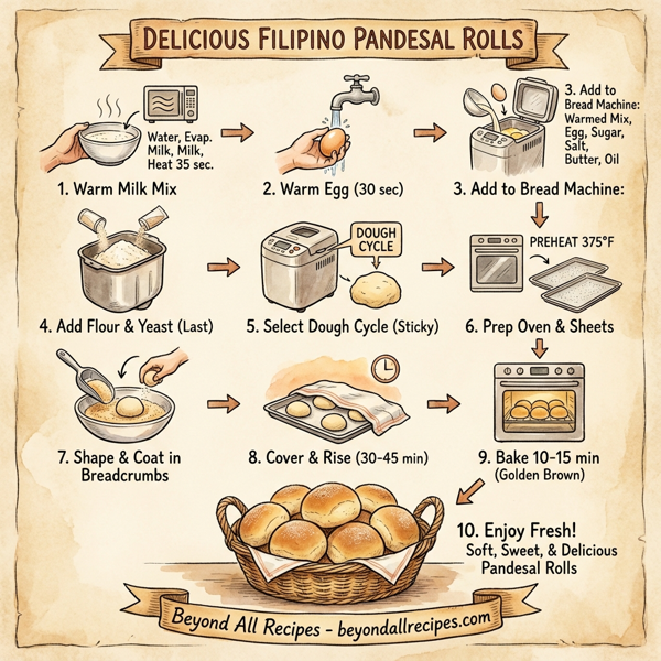 Delicious Filipino Pandesal Rolls instructions