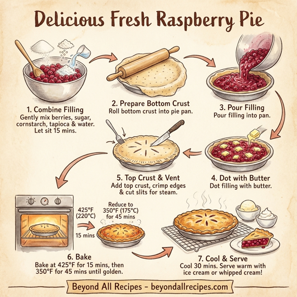 Delicious Fresh Raspberry Pie instructions