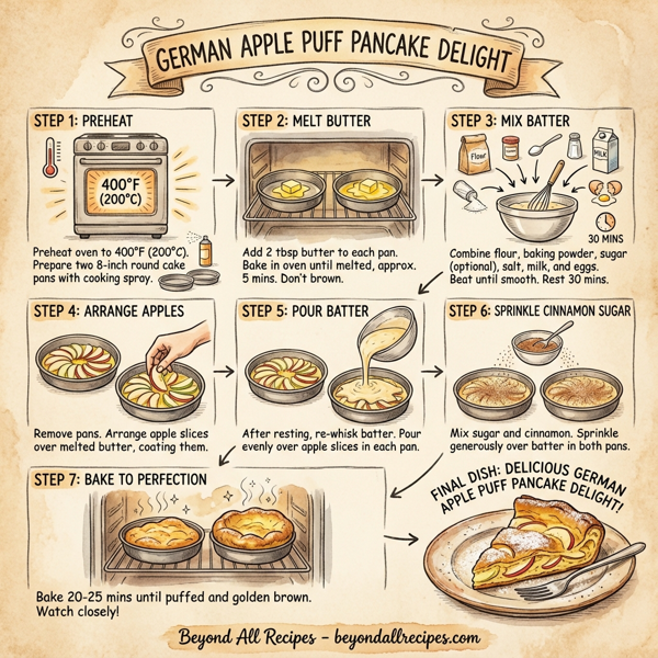 Delicious German Apple Puff Pancake Delight instructions