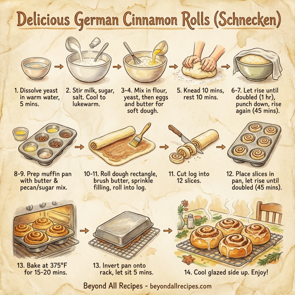 Delicious German Cinnamon Rolls (Schnecken) instructions