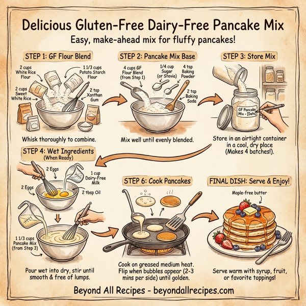 Delicious Gluten-Free Dairy-Free Pancake Mix instructions
