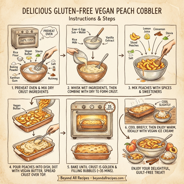 Delicious Gluten-Free Vegan Peach Cobbler instructions