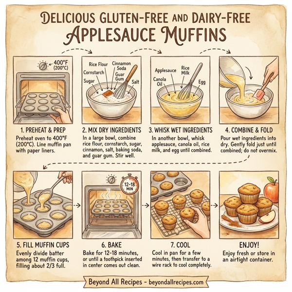 Delicious Gluten-Free and Dairy-Free Applesauce Muffins instructions