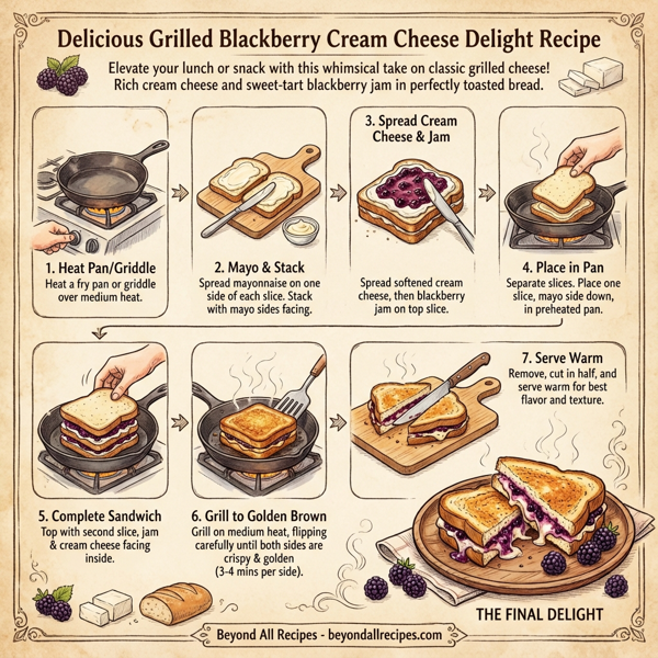 Delicious Grilled Blackberry Cream Cheese Delight instructions