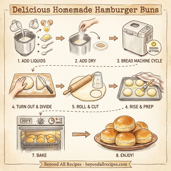 Delicious Homemade Hamburger Buns instructions