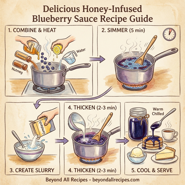 Delicious Honey-Infused Blueberry Sauce instructions