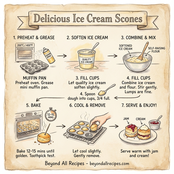 Delicious Ice Cream Scones instructions
