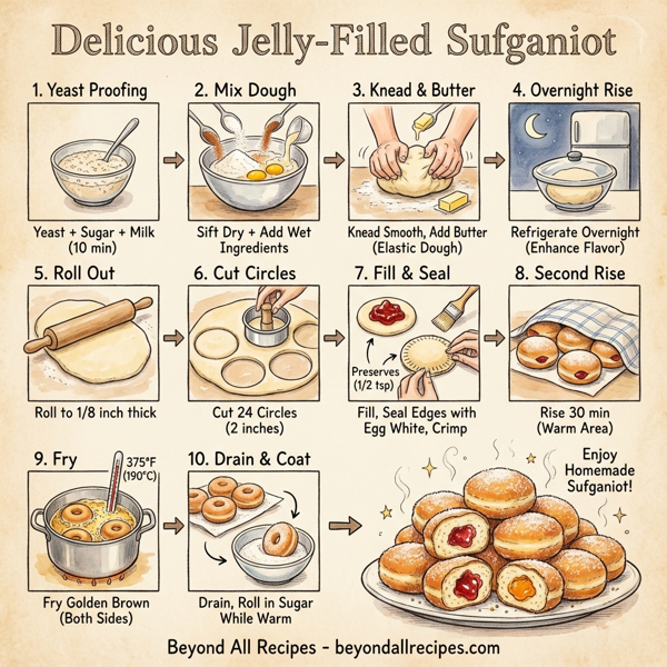 Delicious Jelly-Filled Sufganiot instructions