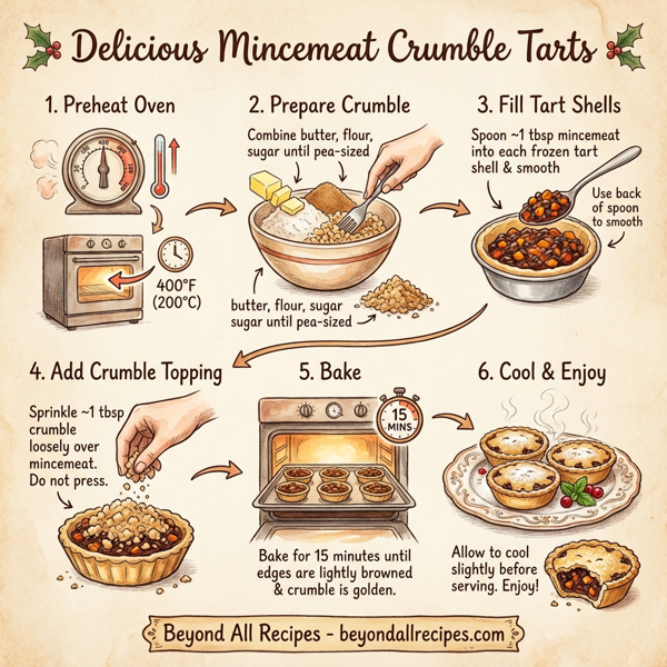 Delicious Mincemeat Crumble Tarts instructions