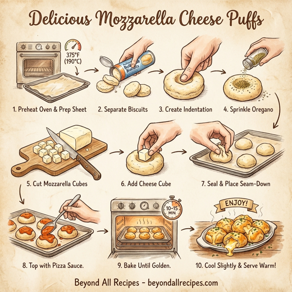 Delicious Mozzarella Cheese Puffs instructions