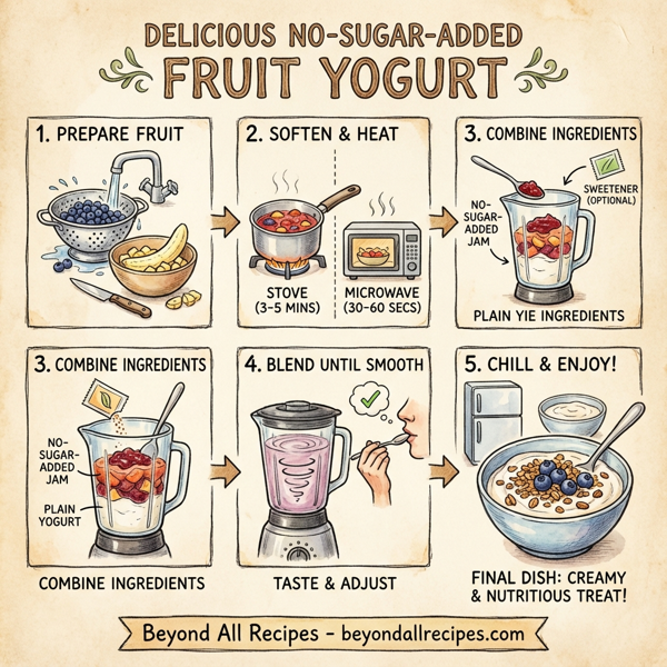 Delicious No-Sugar-Added Fruit Yogurt instructions