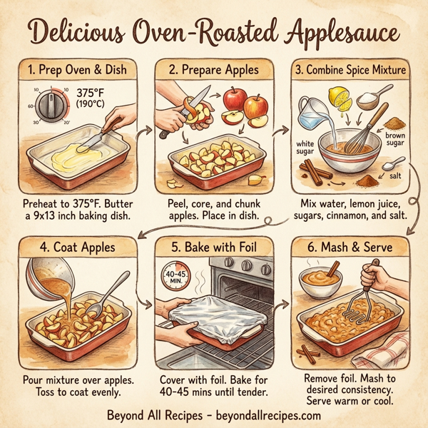 Delicious Oven-Roasted Applesauce instructions