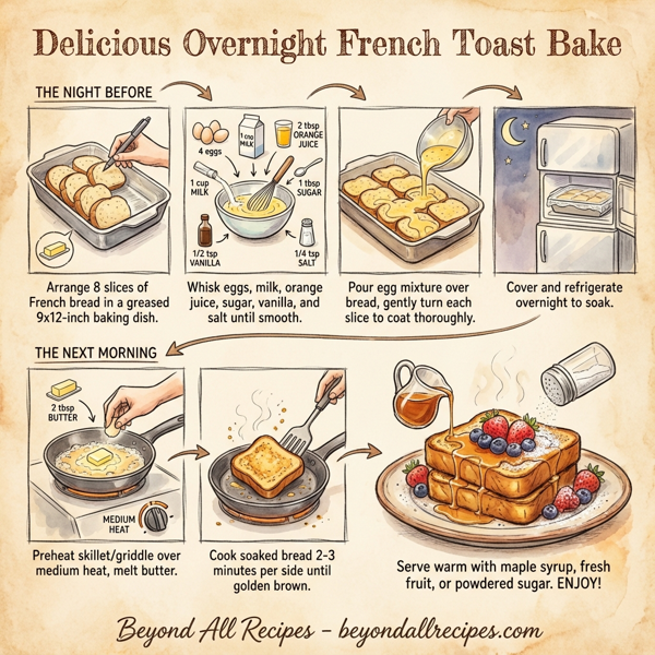 Delicious Overnight French Toast Bake instructions