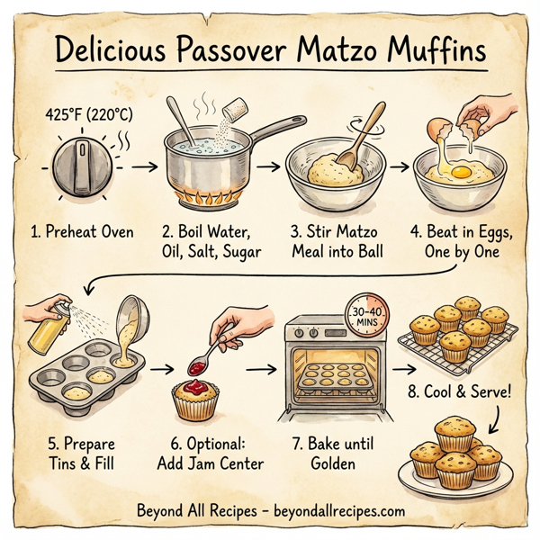 Delicious Passover Matzo Muffins instructions