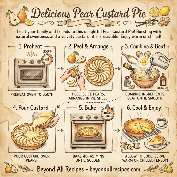 Delicious Pear Custard Pie instructions