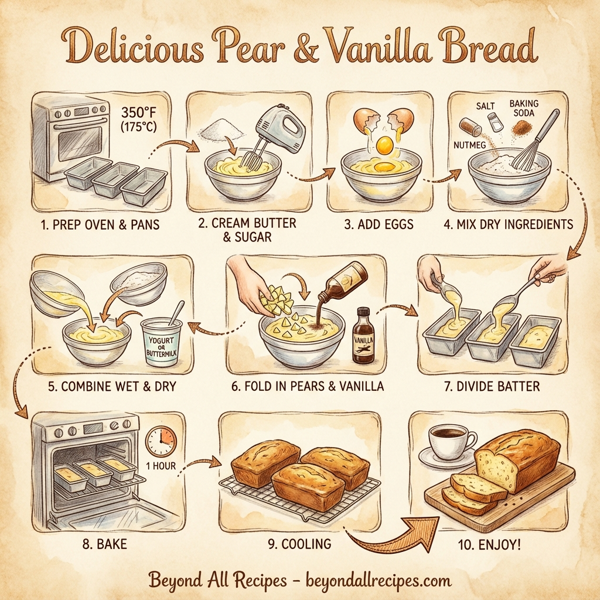 Delicious Pear & Vanilla Bread instructions
