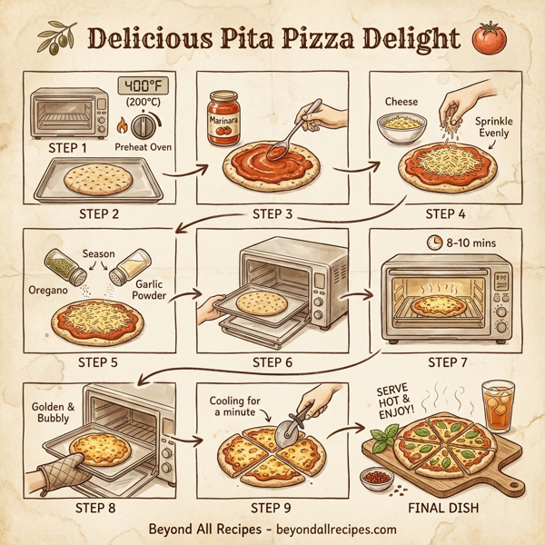 Delicious Pita Pizza Delight instructions