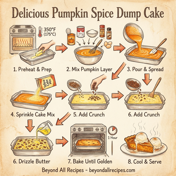 Delicious Pumpkin Spice Dump Cake instructions