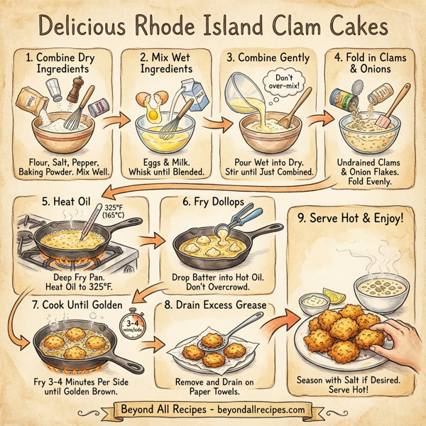 Delicious Rhode Island Clam Cakes instructions