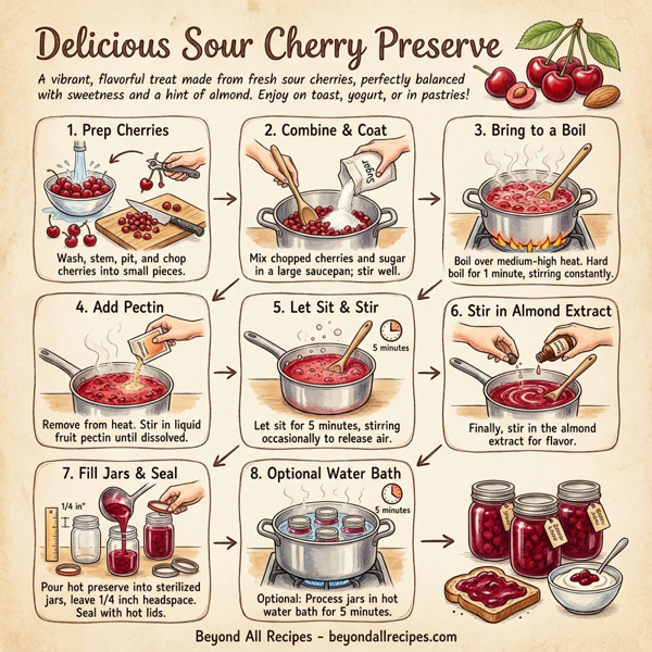 Delicious Sour Cherry Preserve instructions