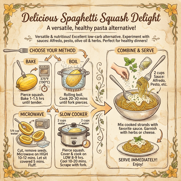 Delicious Spaghetti Squash Delight instructions