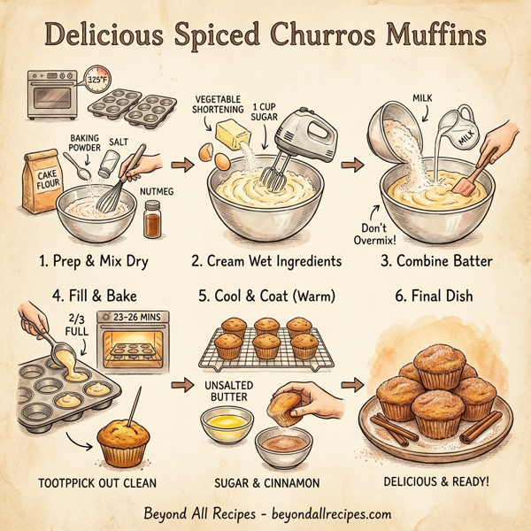 Delicious Spiced Churros Muffins instructions
