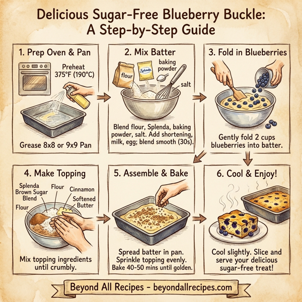 Delicious Sugar-Free Blueberry Buckle instructions